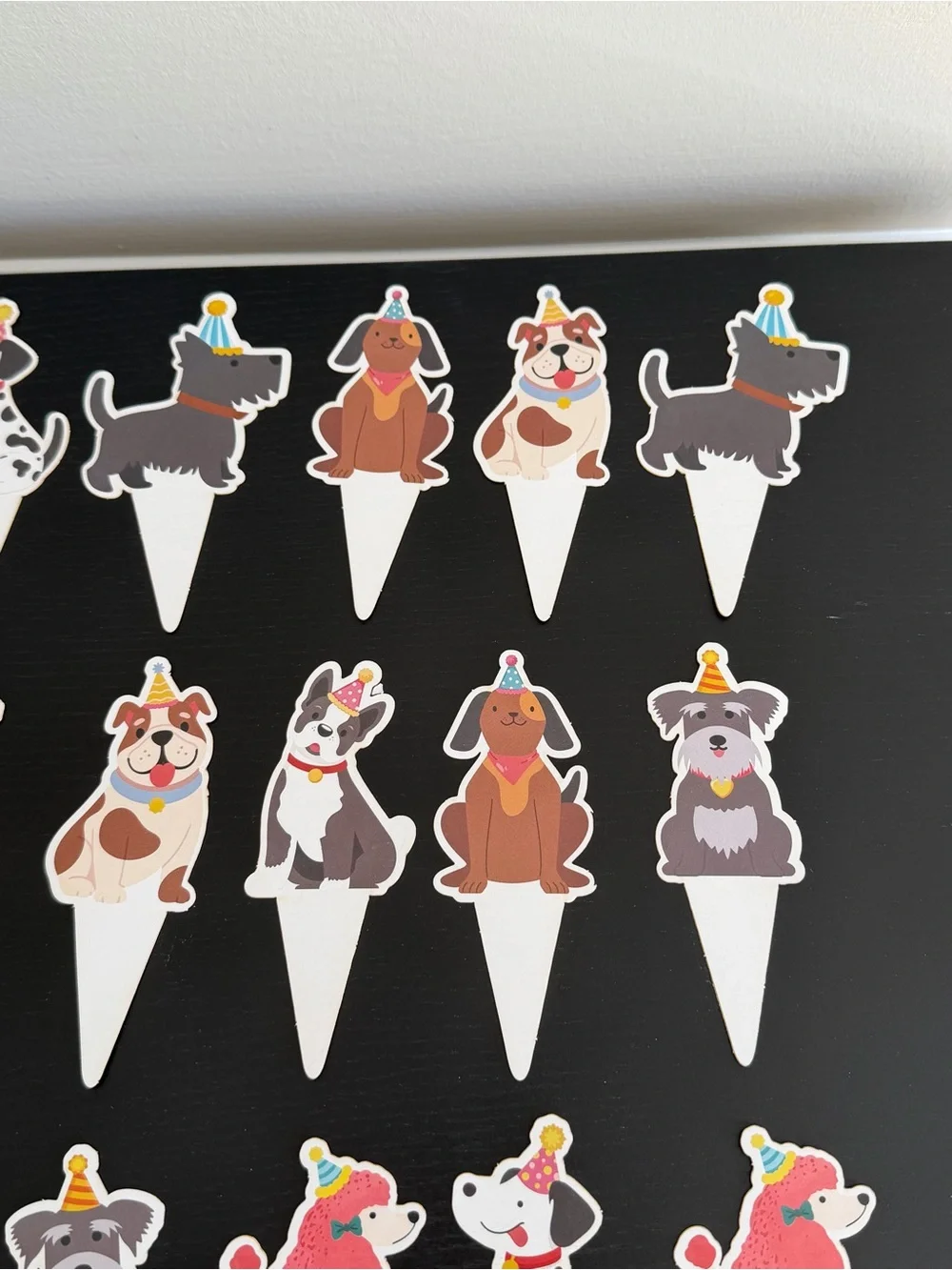 Dog Themed Birthday Party Decorations Cupcake Cake Toppers 24 Pc
